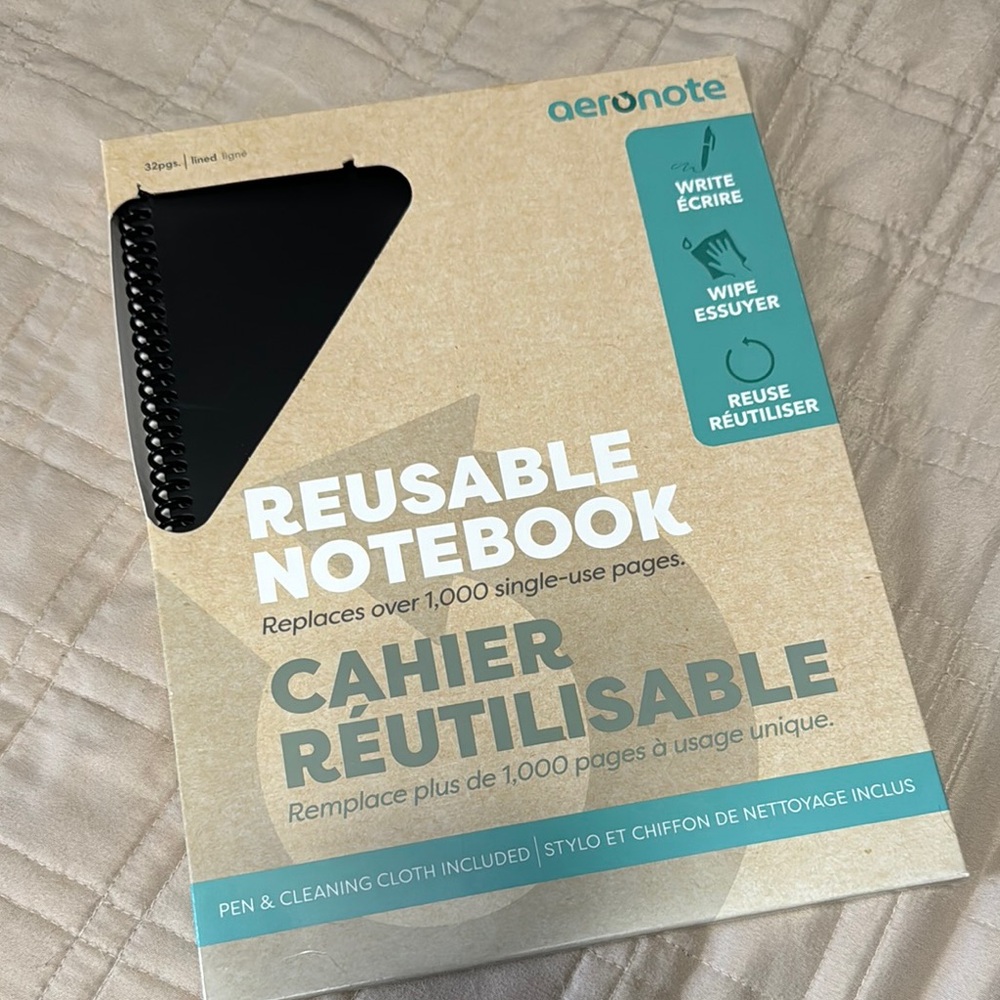 Aeronote Reusable Notebook with Pen